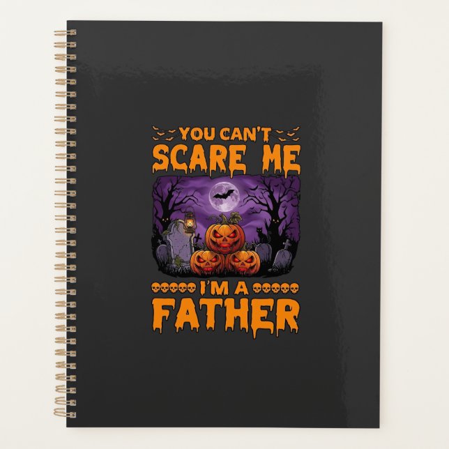 Agenda Você Pode Me Assustar Pai Abóboras de Halloween Ce (Frente)