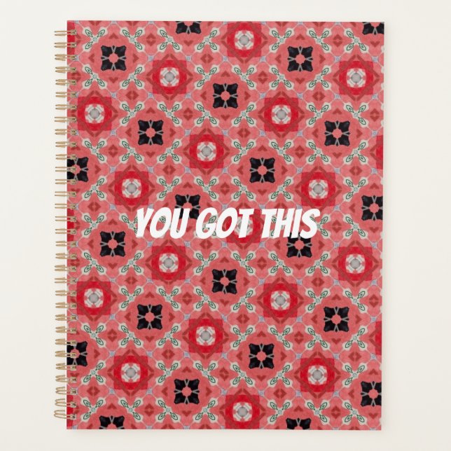 Agenda Você Tem Isso, Design Geométrico, Personalizado, V (Frente)