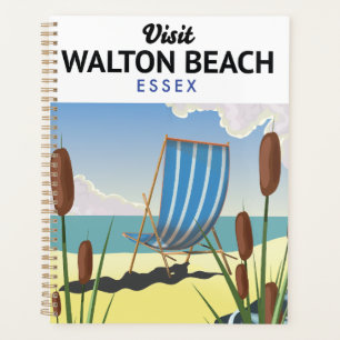 Agenda Walton Beach, poster de viagens de Essex Seaside