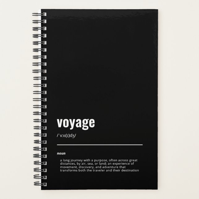 Agenda WanderTag - Voyage Black Planner 2026 (Frente)