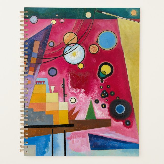 Agenda Wassily Kandinsky Schweres Rot 1924 Arte Abstrata (Frente)