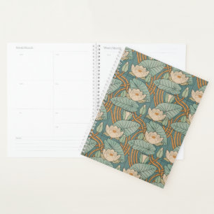 Agenda Water Lily Art Nouveau Nature
