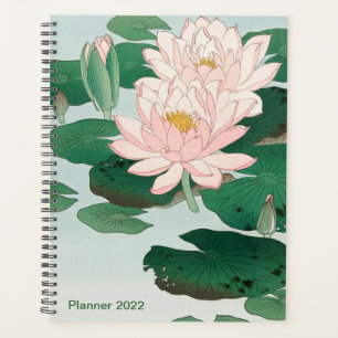 Agenda Water Lily por Ohara Koson, Arte Japonesa Floral