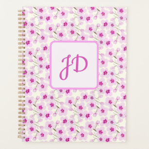 Agenda Watercolor Cherry Blossoms