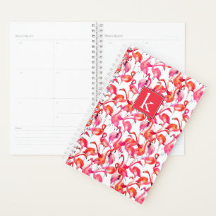 Agenda Watercolor Flamingo Em Aquarelas