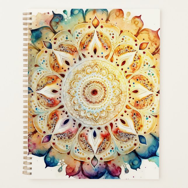 Agenda Watercolor Mandala (Frente)