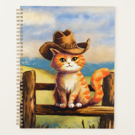 Agenda Watercolor Painted Cat Dad