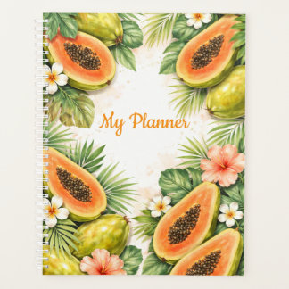Agenda Watercolor Papaya Planner