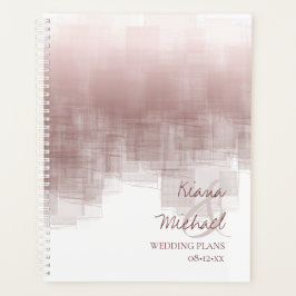 Agenda Watercolor Refletions Wedding Cinnamon Rosa ID774