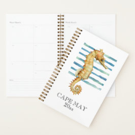 Agenda Watercolor Seacavalo Praia Costeira CAPE May Plann
