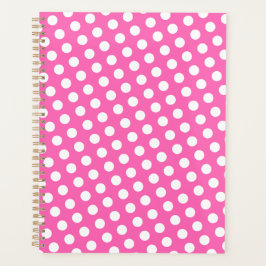 Agenda Weiß gepunktetes Muster