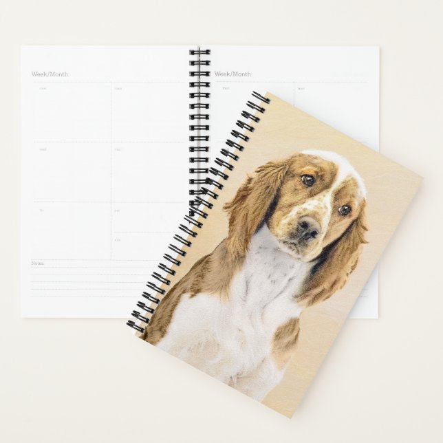 Agenda Welsh Springer Spaniel Painting - Arte Original De (Exibição)