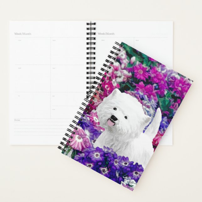 Agenda West Highland White Terrier Pintando Arte Canina (Exibição)