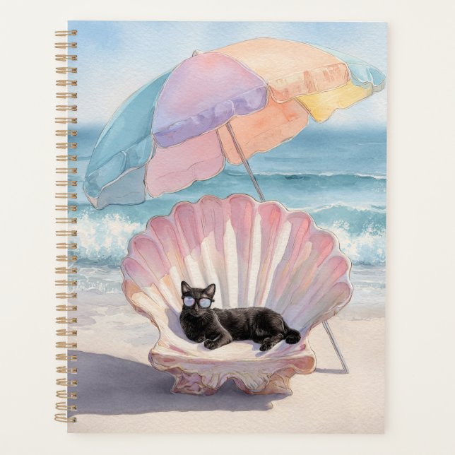 Agenda Whimsic Black Beach Planner (Frente)