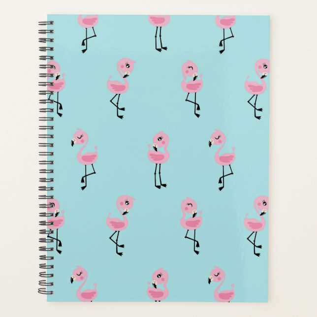 Agenda Whimsical tropical flamingos (Frente)