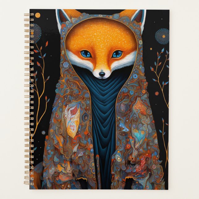 Agenda Whimsof Fox Woodland Fantasy Art Planner (Frente)