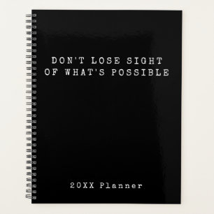 Agenda White Preto - O que é Possível Texto de Incentivo