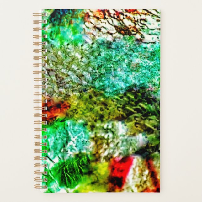 Agenda White yellow smooth planner,Calming texture joful (Frente)