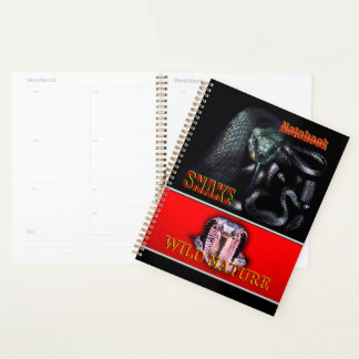 Agenda WILD NATURE - coleção COBRA de design preto