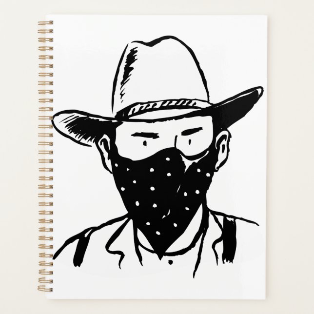 Agenda Wild West Cowboy Outlaw Bandit (Frente)