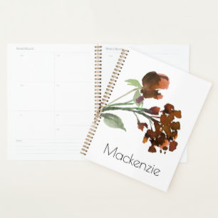 Agenda Wildbloom Terracotta Orange Bohemian Personaliza