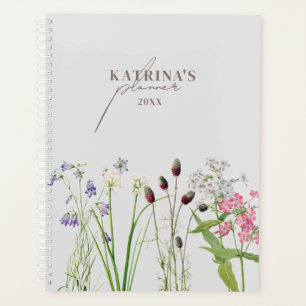 Agenda Wildflower Script Mensal Mensal
