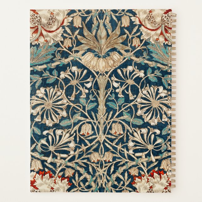Agenda William Morris Antigo Floral de Madressilva (Verso)