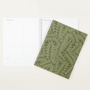 Agenda William Morris Branch Folha Floral Design