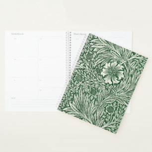 Agenda william morris marigold flor verde floral