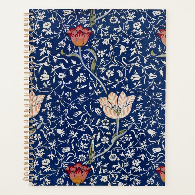 Agenda William Morris Medway Azul Floral (Frente)