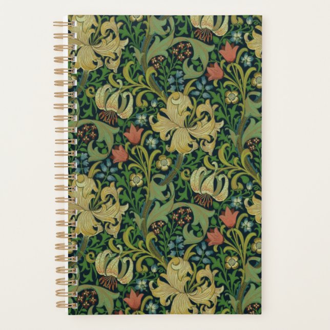 Agenda William Morris Ouro Lily (Frente)