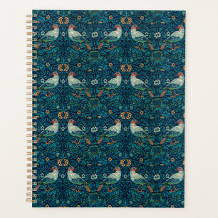 Agenda William Morris - Pássaros com padrão floral
