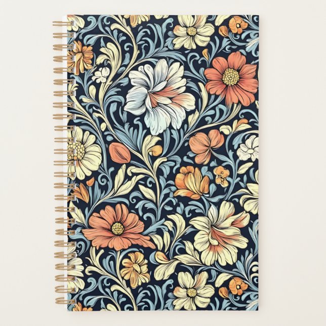 Agenda William Morris style floral acanthus pattern (Frente)