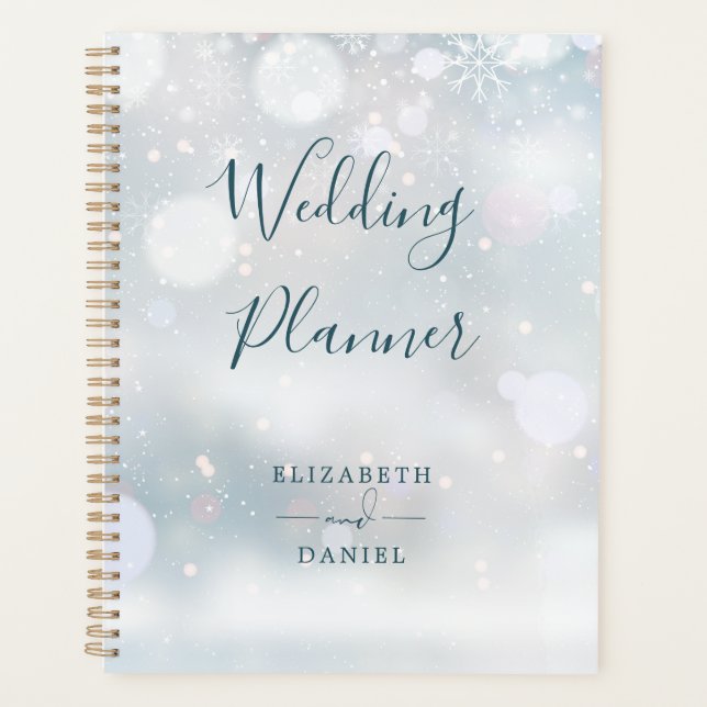 Agenda Winter Wonderland Snow Wedding (Frente)
