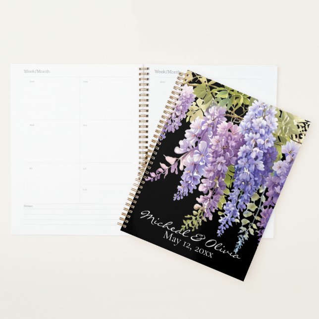 Agenda Wisteria floral persoanizada (Exibição)