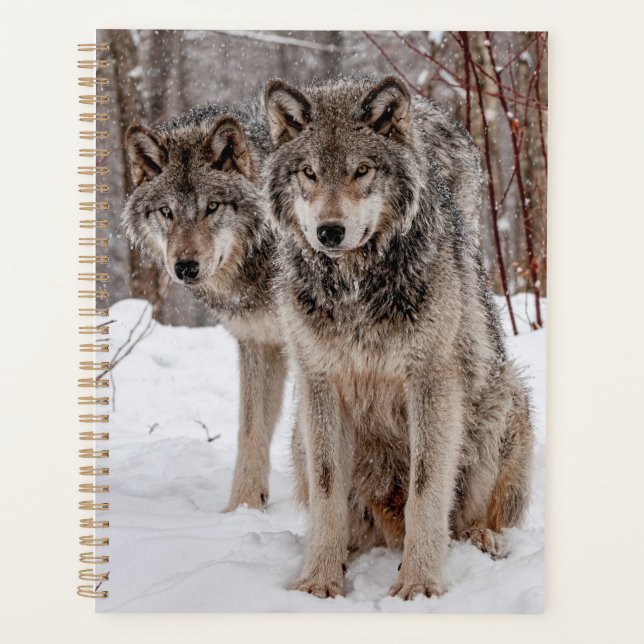 Agenda Wolf Cinza Oriental (Frente)