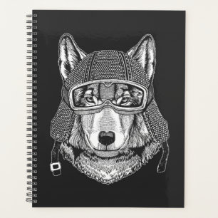Agenda Wolf Dog Motorcycle Rider