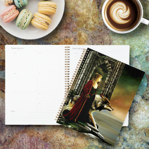 Agenda Wolf Fantasy Blonde Sorceress