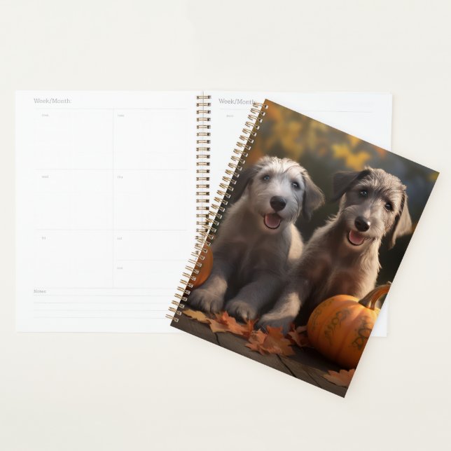 Agenda Wolfhound Puppy Autumn Delight Pumpkin (Exibição)