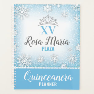 Agenda Wonderland de inverno Glitter Quinceañera Planner