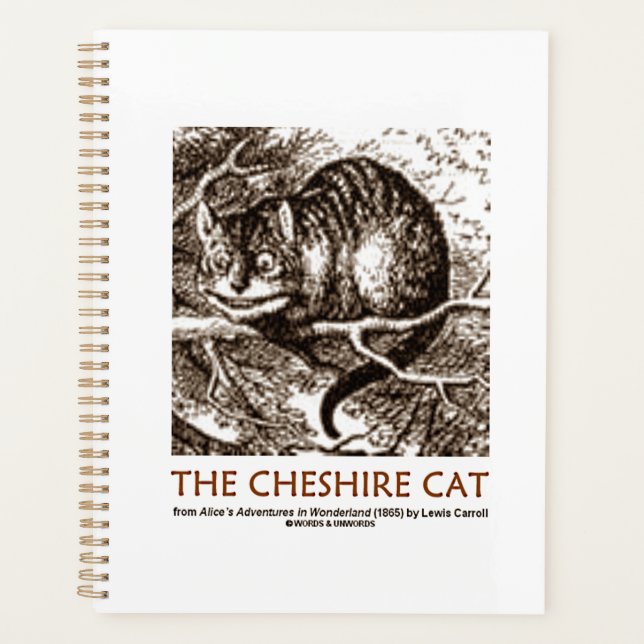 Agenda Wonderland O Gato De Cheshire (Frente)