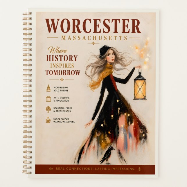 Agenda Worcester Massachusetts Inspira o Amanhã (Frente)