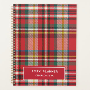 Agenda Xadrez Colorida Clássica Personalizada 2025
