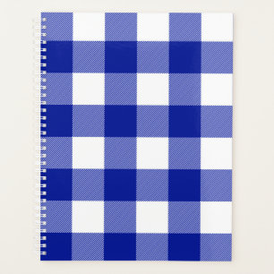 Agenda Xadrez de Buffalo Azul e Branco