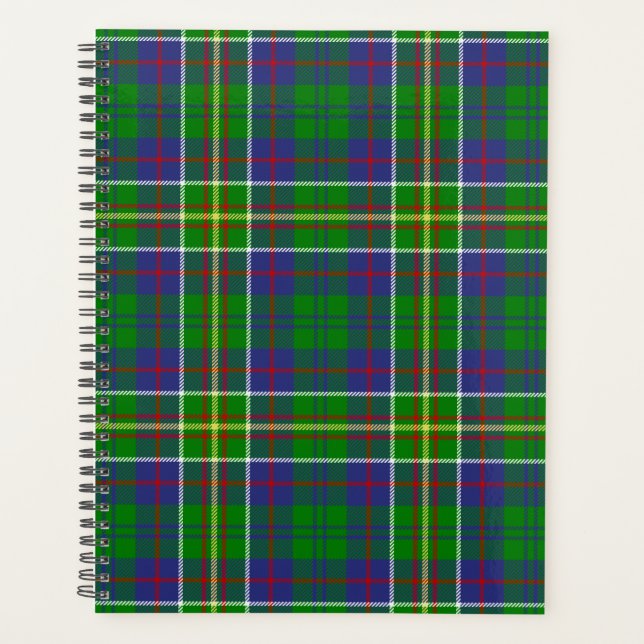 Agenda Xadrez Escocesa Clan Hunter Tartan (Frente)