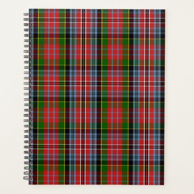 Agenda Xadrez Escocesa Clan Kidd Tartan (Frente)