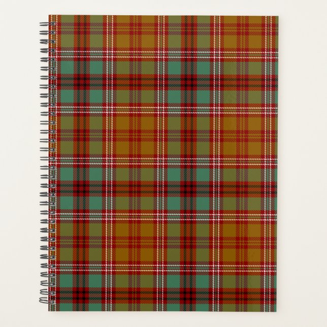 Agenda Xadrez Escocesa Clan McCall Tartan (Frente)