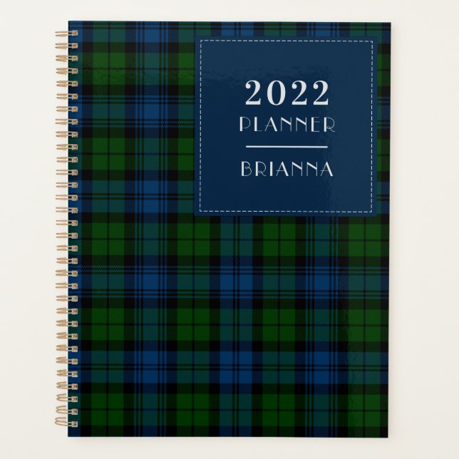 Agenda Xadrez Militar do Clã Campbell de 2022 (Frente)