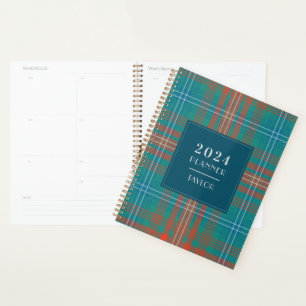 Agenda Xadrez Rustic Clan Wilson 2024 Tartan