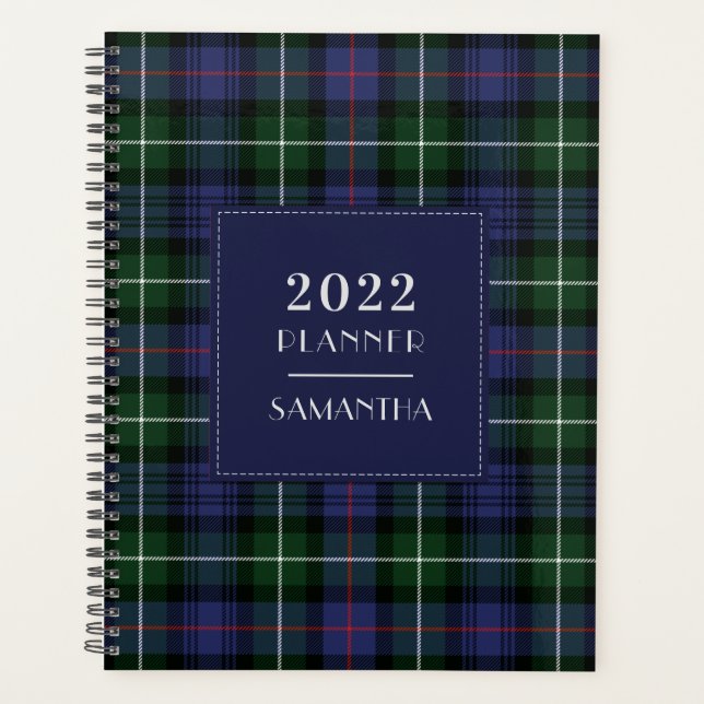 Agenda Xadrez Tartan Clan MacKenzie 2022 (Frente)